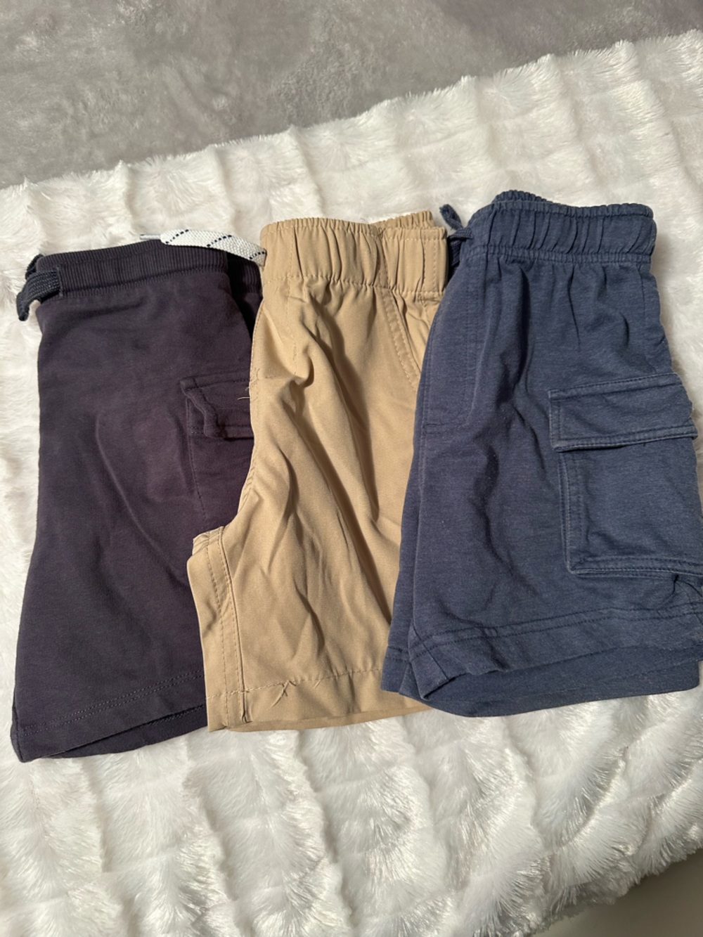 Tommy Bahama/Eddie Bauer Kids Shorts Trio in Navy, Khaki, and Dark Blue
